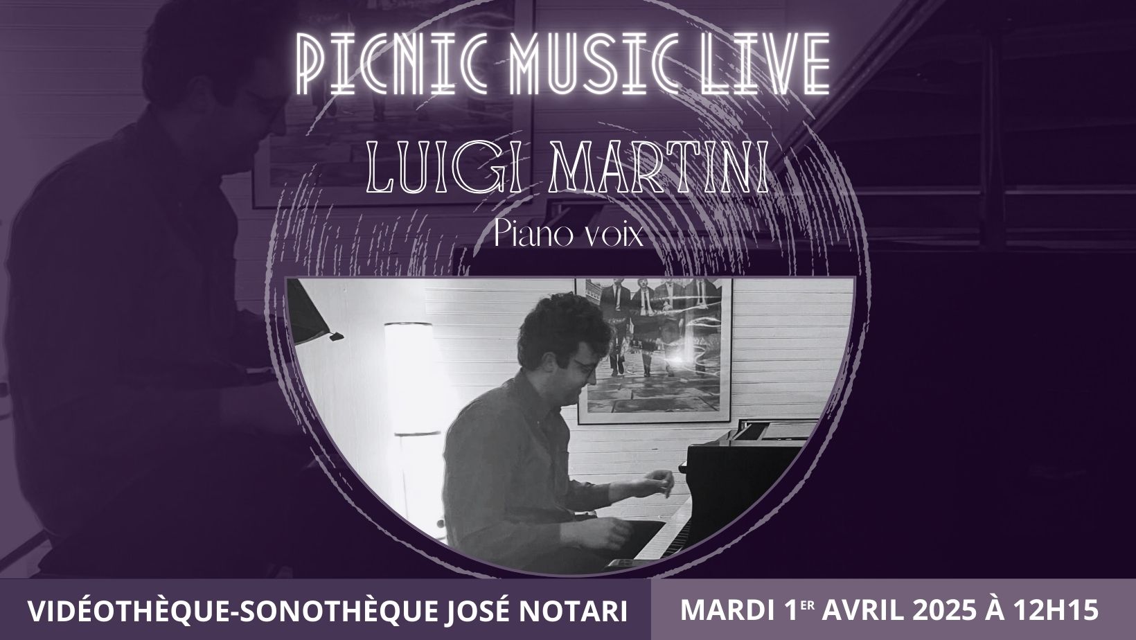 Picnic Music Live - Luigi Martini, piano and voice