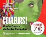 J-15 avant la fin des préventes à 7€ - Exposition "Couleurs ! Chefs-d'oeuvre du Centre Pompidou"