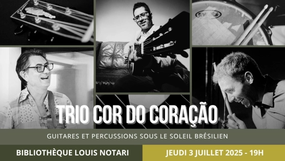 Trio Cor do coração Guitares et percussions sous le soleil brésilien