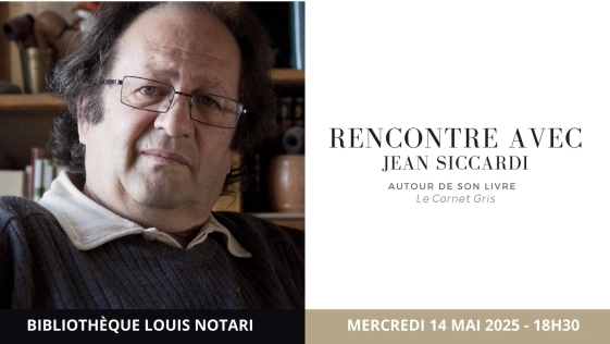 Rencontre dédicace - Jean Siccardi présente son nouveau roman "Le carnet gris"