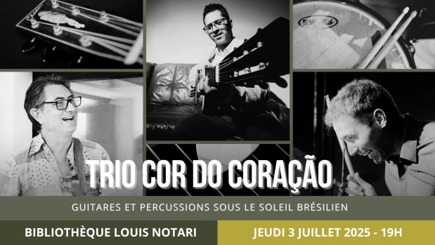 Trio Cor do coração Guitares et percussions sous le soleil brésilien