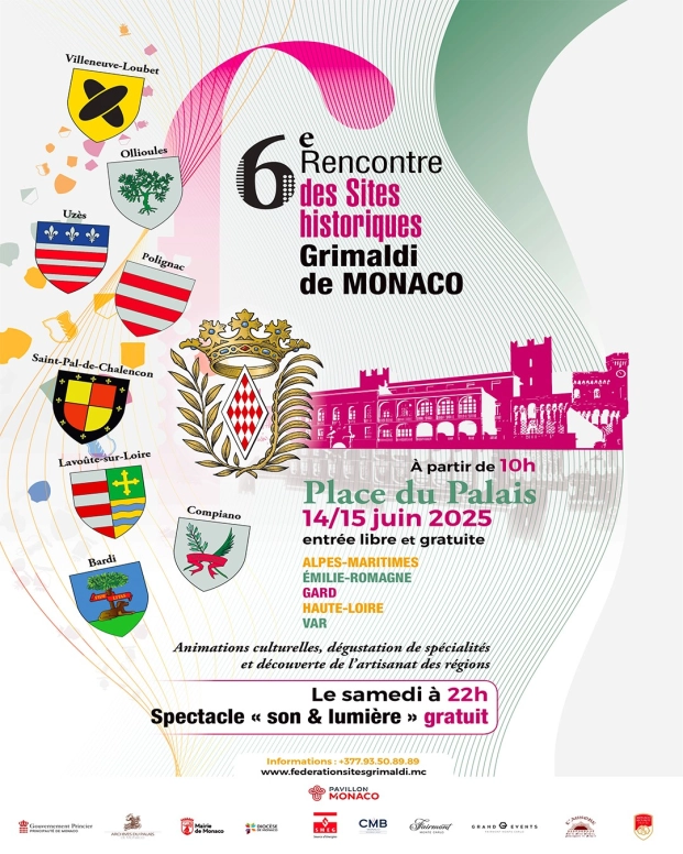 6ème Rencontre des sites historiques Grimaldi de Monaco
