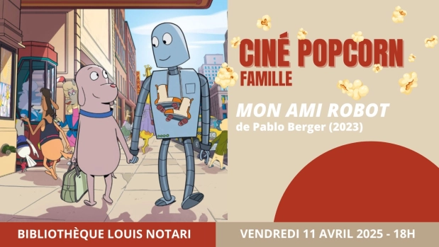 Family Popcorn Cinema – "Robot Dreams" by Pablo Berger (2023) - Children must be accompanied by an adult Age 6 and up