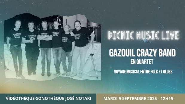 Picnic Music Live: Gazouil Crazy Band en quartet - Voyage musical entre folk et blues